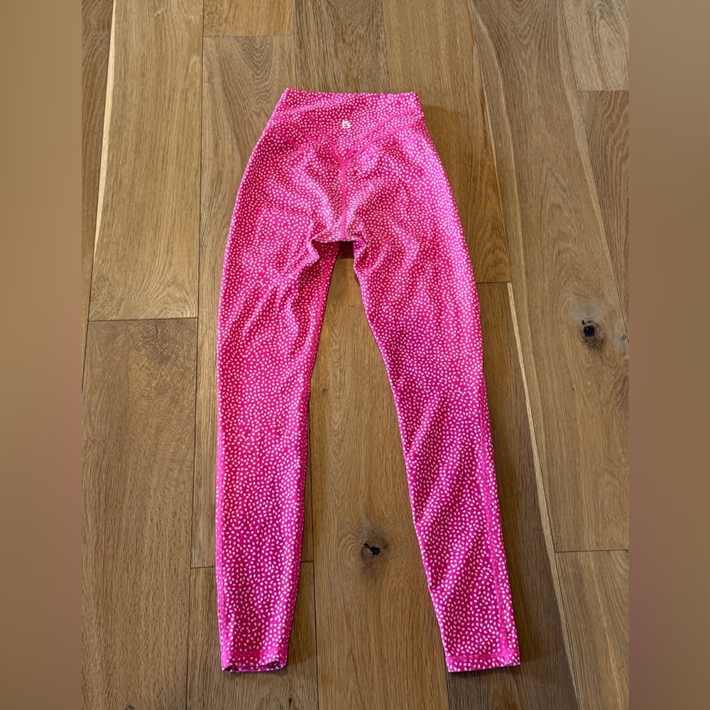 Buffbunny Vibrant Pink Polkadot Women’s Leggings XS - Picture 6 of 11